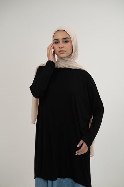 Cotton Breeze Top - Black