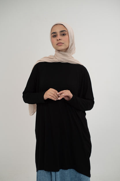 Cotton Breeze Top - Black