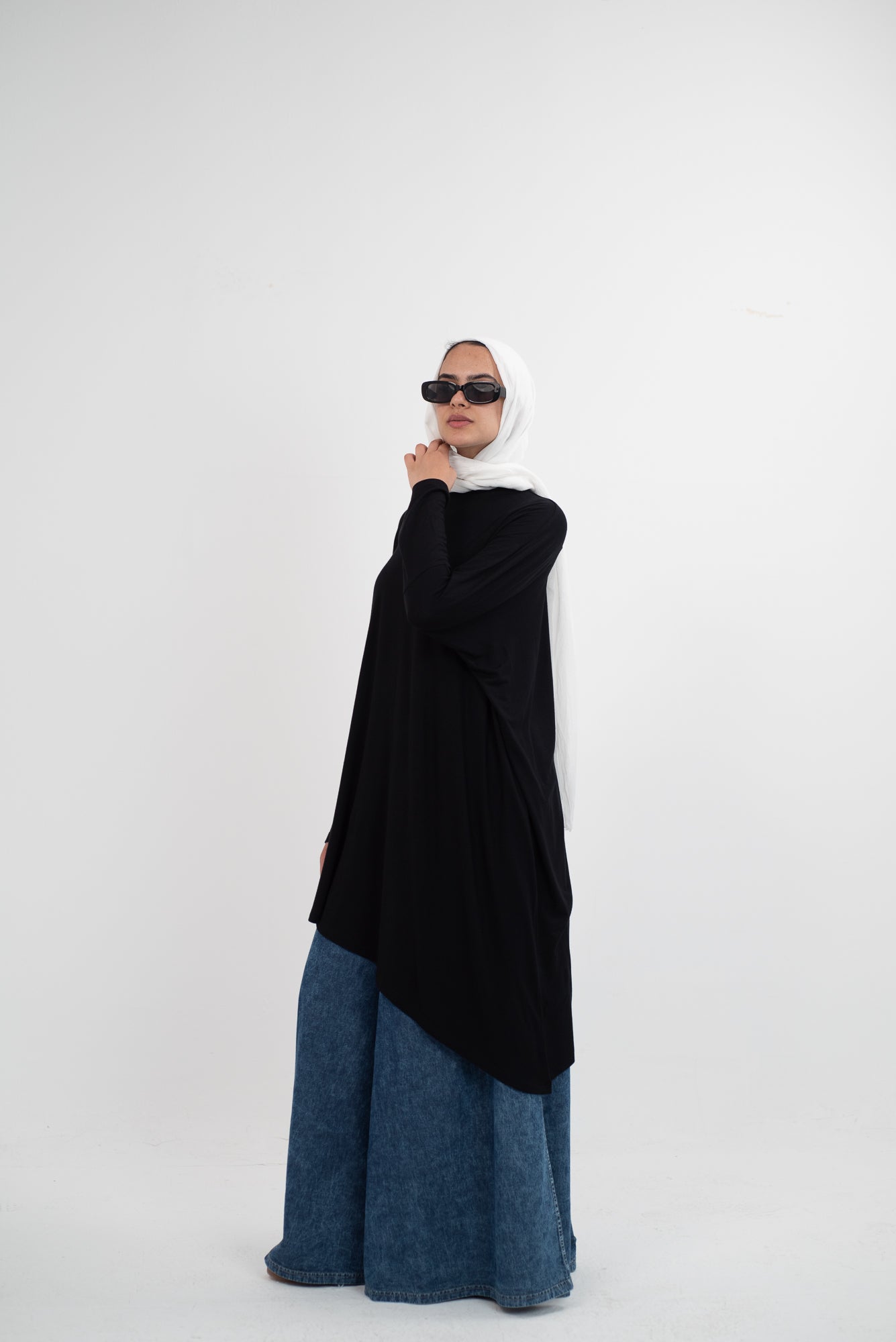 Breezy Bliss Long Shirt - Black