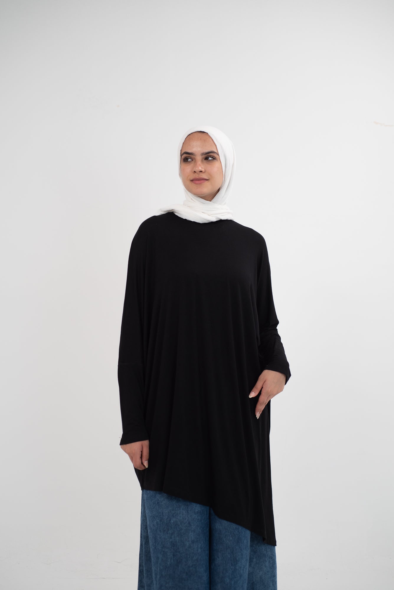 Breezy Bliss Long Shirt - Black
