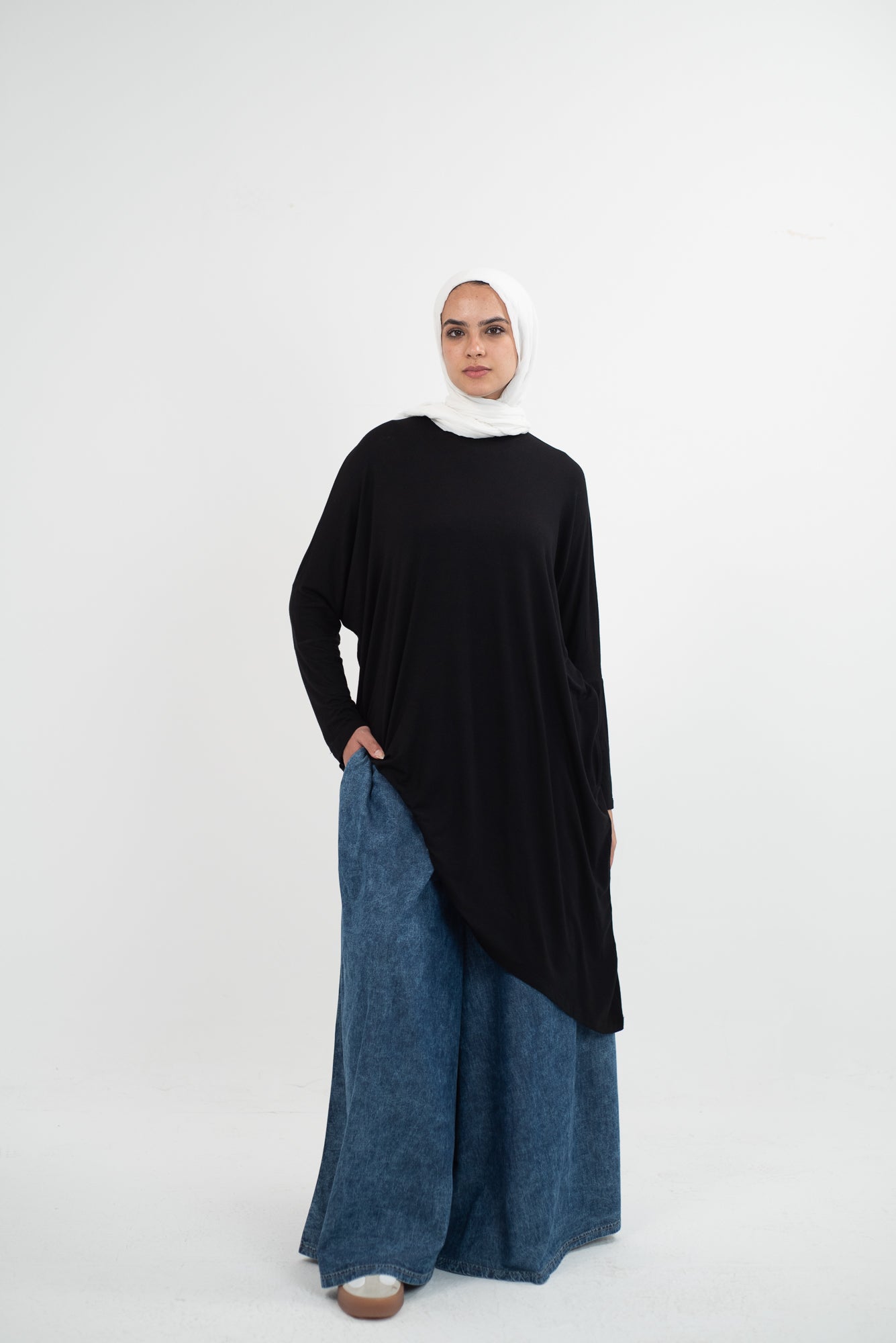 Breezy Bliss Long Shirt - Black