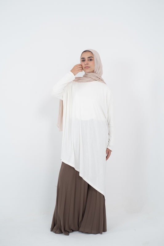 Breezy Bliss Long Shirt- White