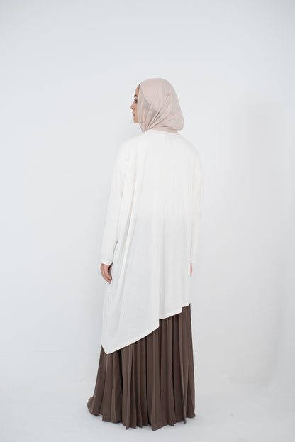 Breezy Bliss Long Shirt- White