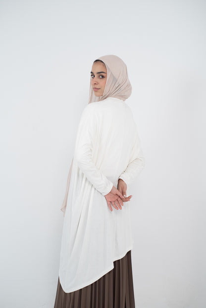 Breezy Bliss Long Shirt- White