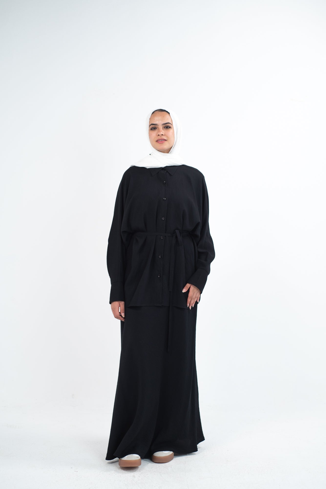 FLARE & FLOW LINEN SET - Black