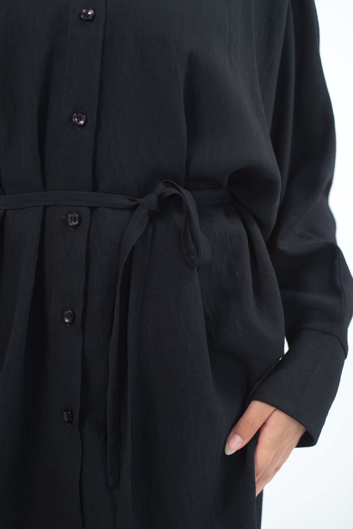FLARE & FLOW LINEN SET - Black