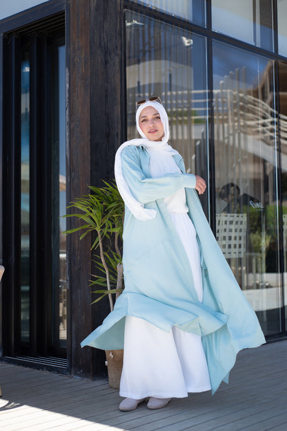 Cloche Shirt Dress- Aqua