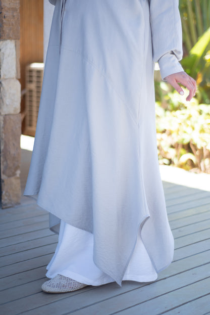 Cloche Shirt Dress- Silver Grey