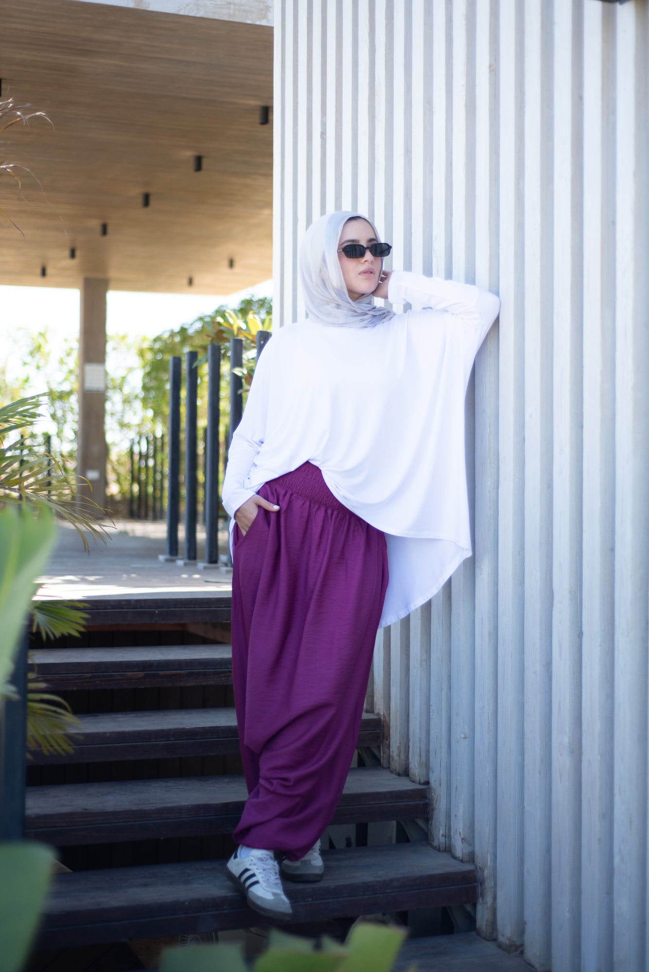 Harem Pants - Burgundy Pink