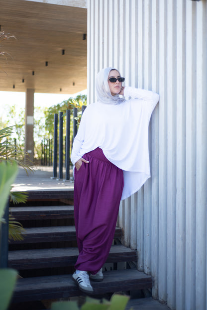Harem Pants - Burgundy Pink