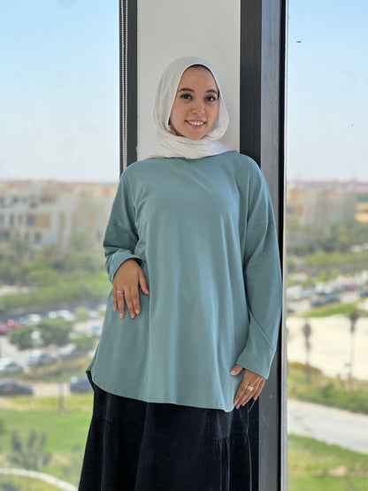 Classic Comfort Cotton Top - Mint
