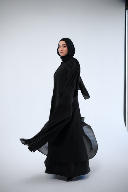 Chiffon Pleated Cape