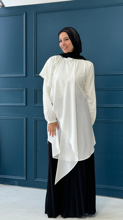 Ruffle Reverie - White