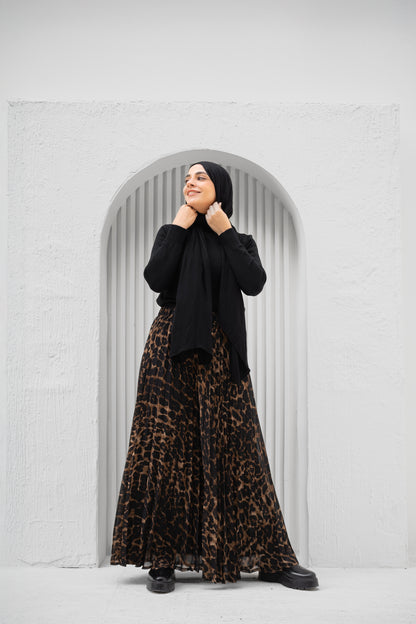 Pleats Perfection - Leopard