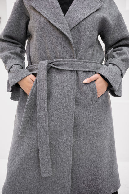 Eternal Elegance Coat - Grey