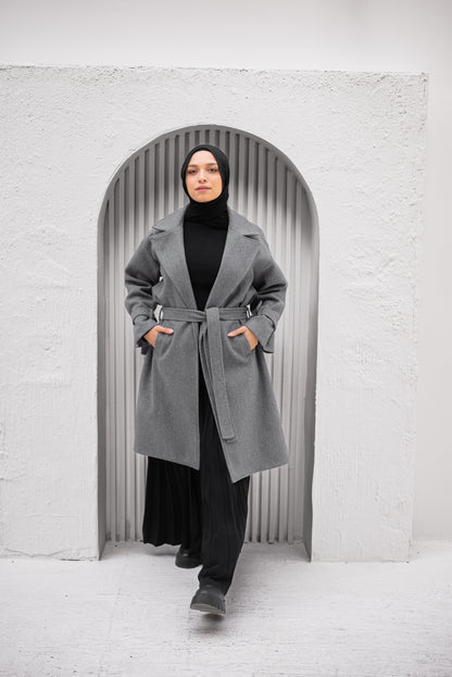Eternal Elegance Coat - Grey