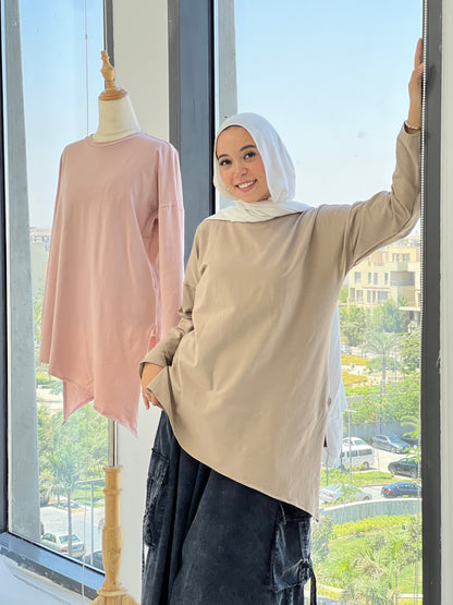 Twilight Twist Top - Beige