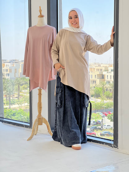 Twilight Twist Top - Beige
