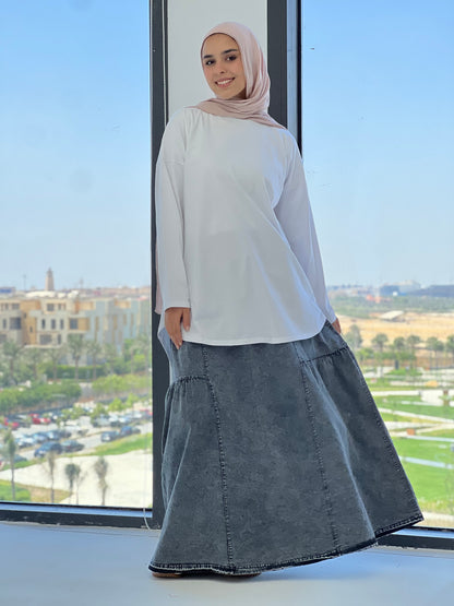Fine Frills - Washed Grey