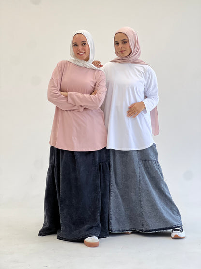 Classic Comfort Cotton Top - Nude