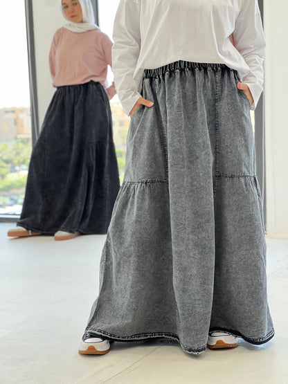 Fine Frills - Washed Grey