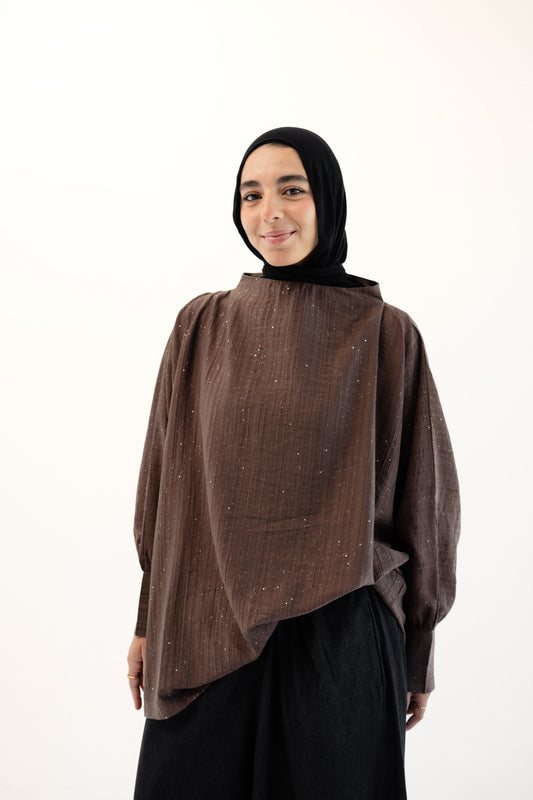 Moon Glow Top - Brown