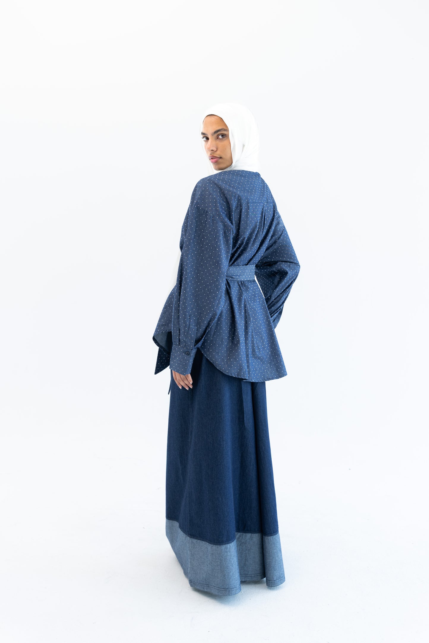 Glimmer Denim Shirt - Dark Blue
