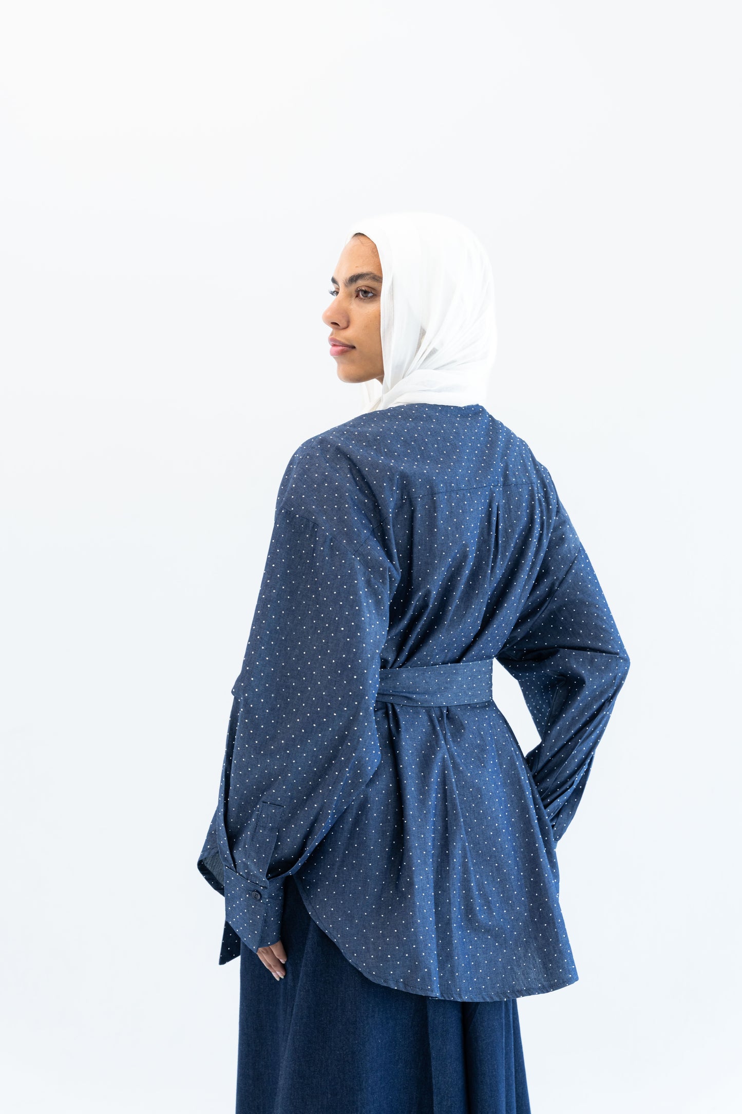 Glimmer Denim Shirt - Dark Blue