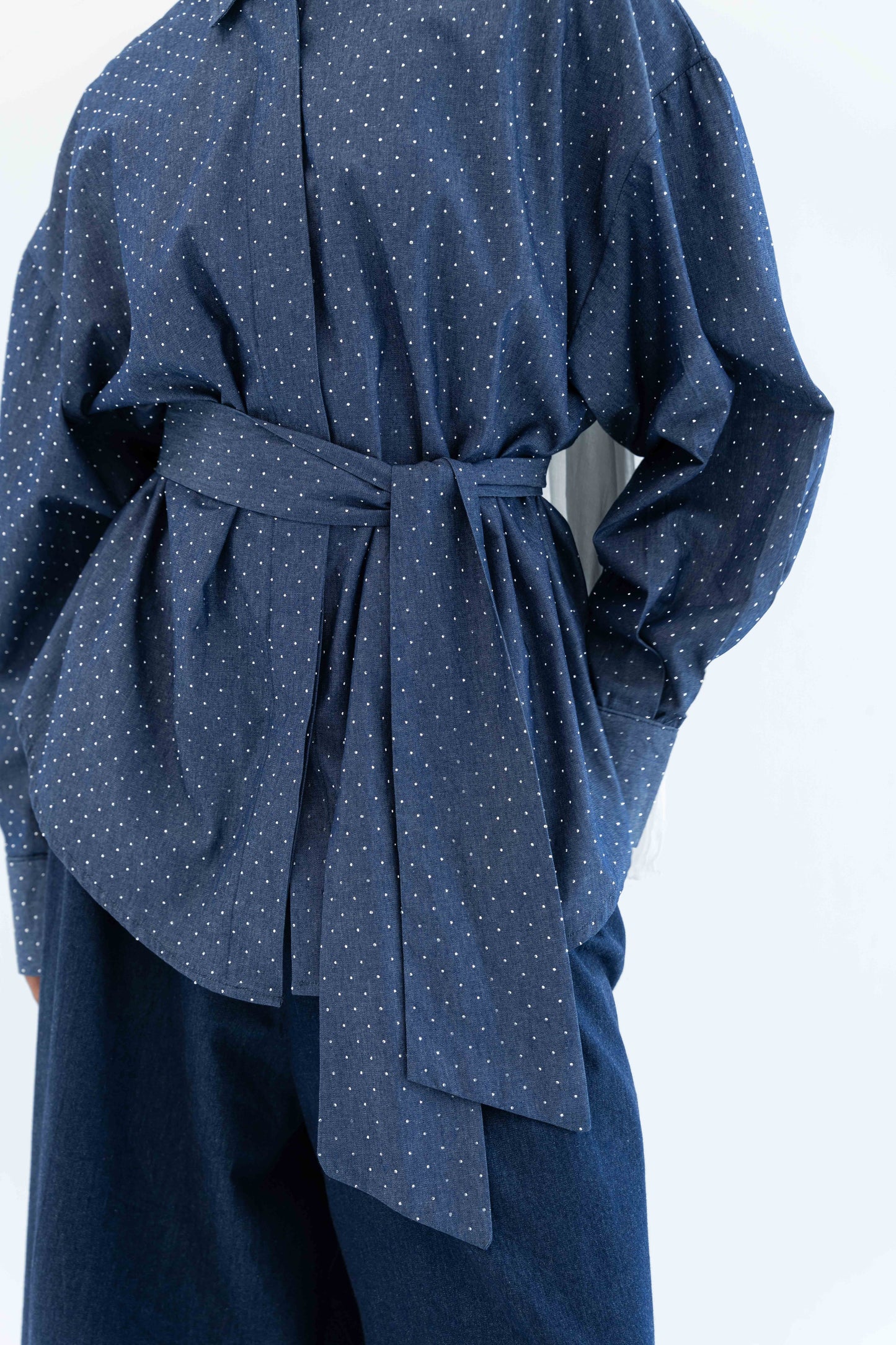 Glimmer Denim Shirt - Dark Blue