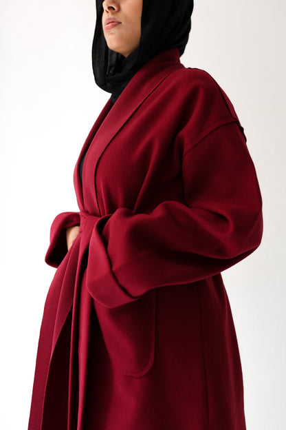 Humble Halo Coat - burgundy
