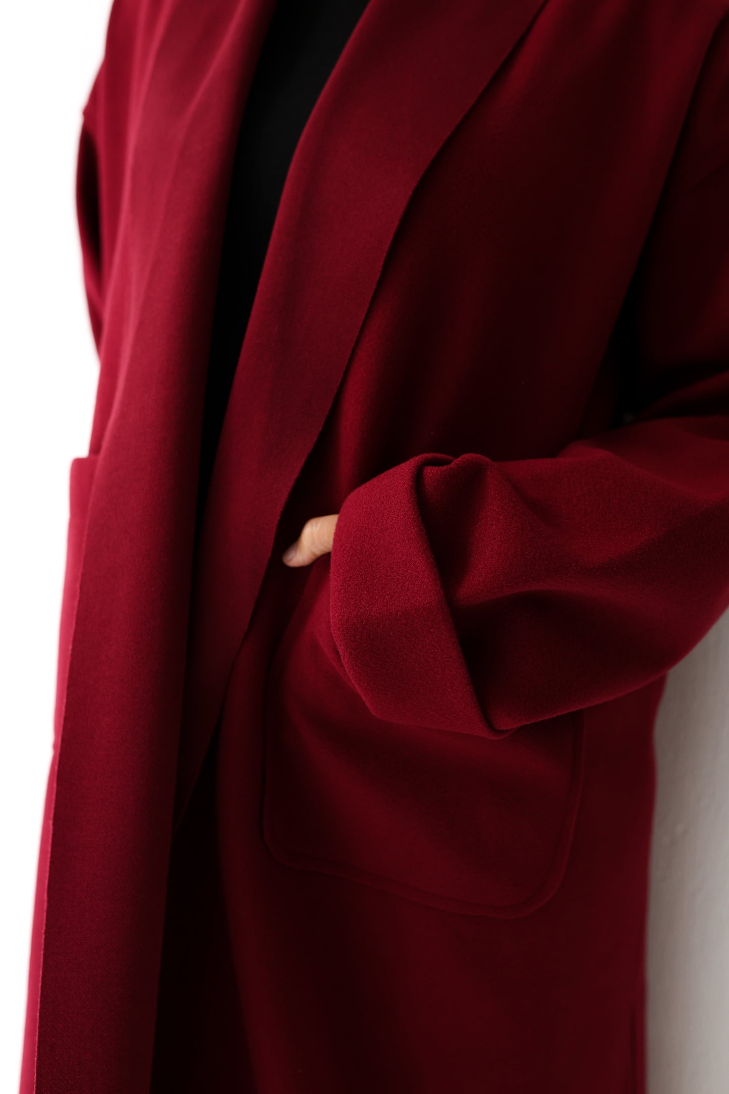 Humble Halo Coat - burgundy