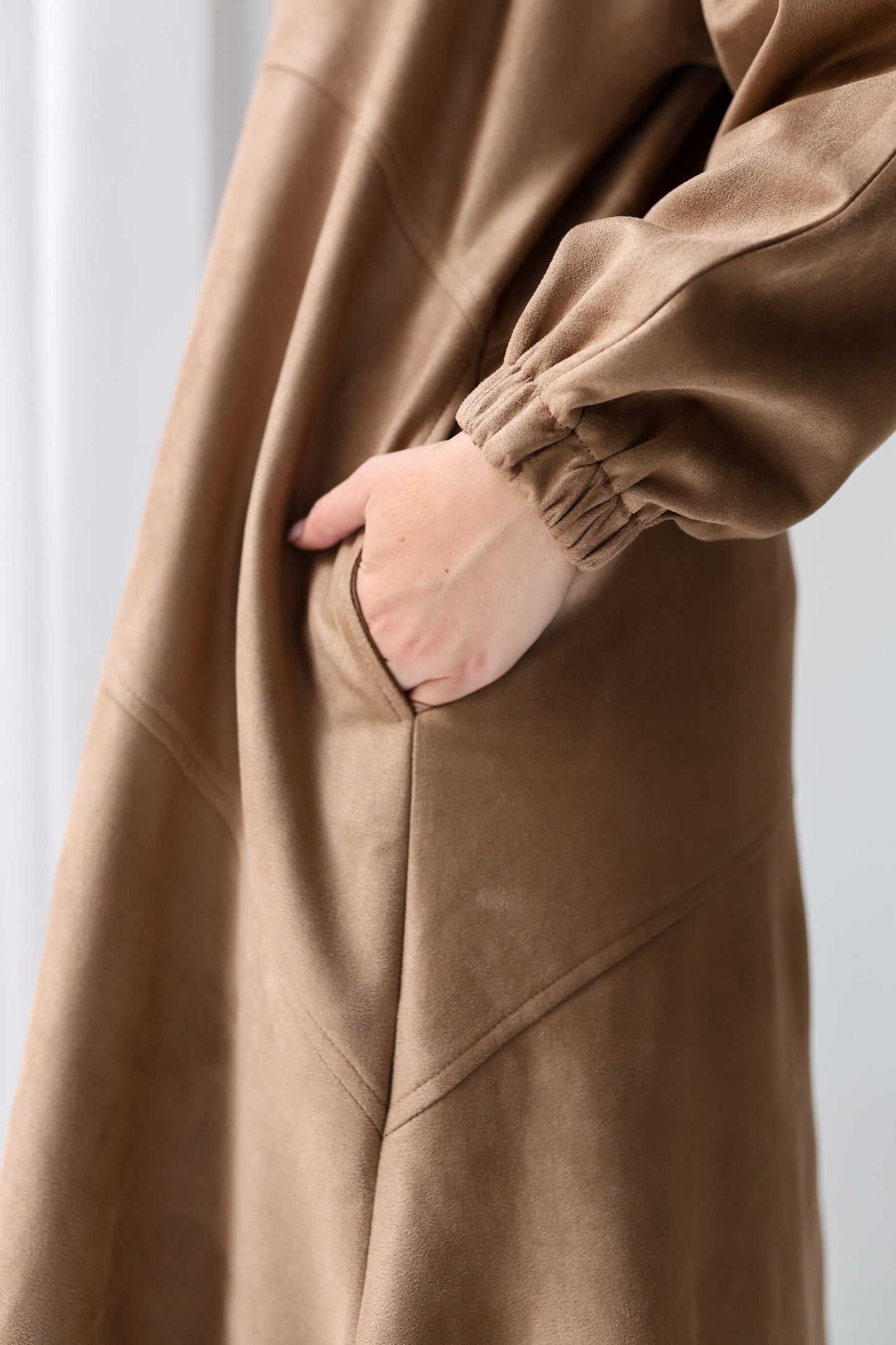 Cozy couture cardigan - café