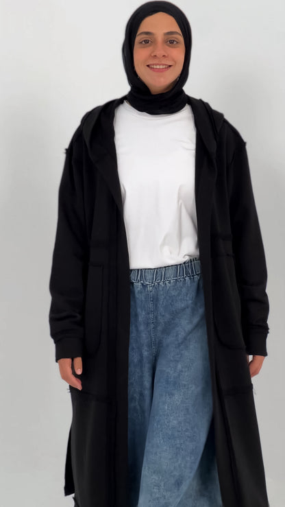 Casual Cuddle Cardigan - Black